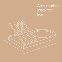 Grey marble Breakfast Tray Muun Home 