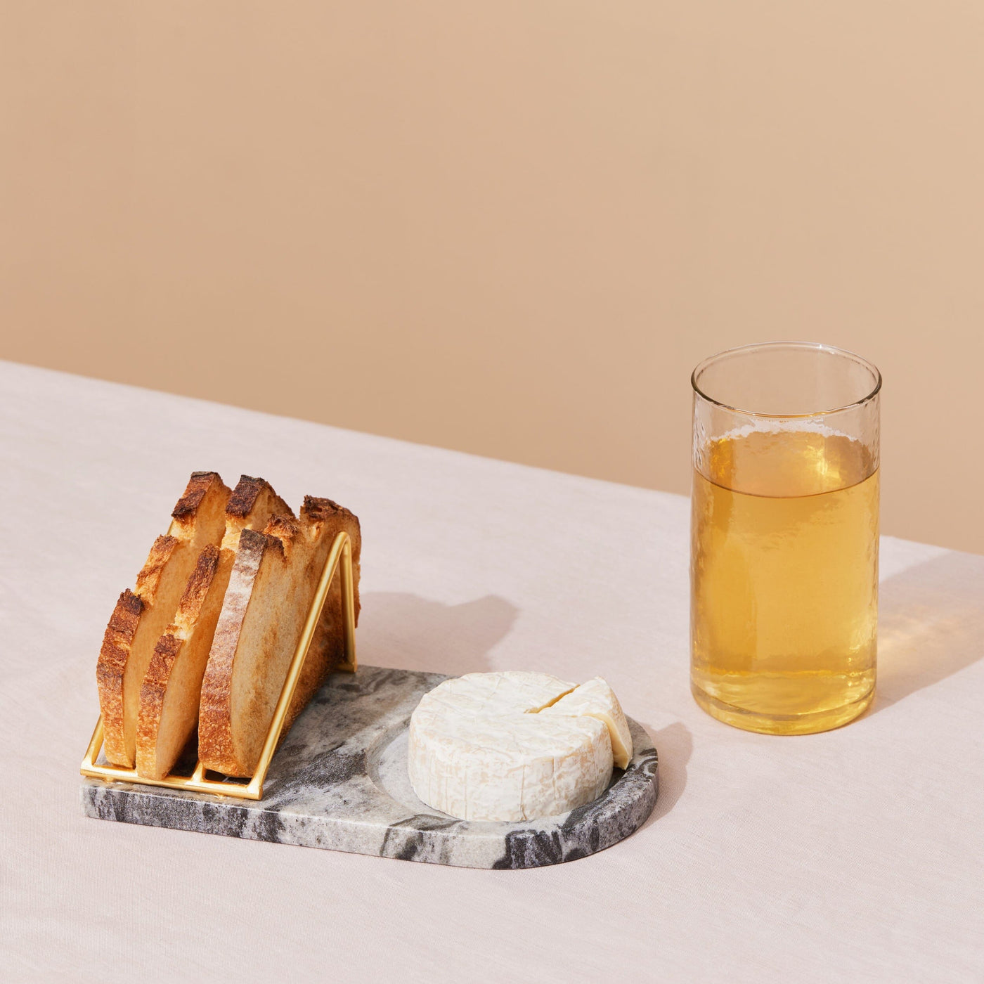 Grey marble Breakfast Tray Muun Home Single 