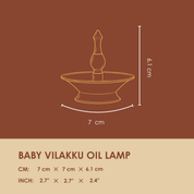 Muun Nilavilakku Oil Lamp