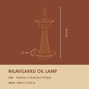 Muun Nilavilakku Oil Lamp