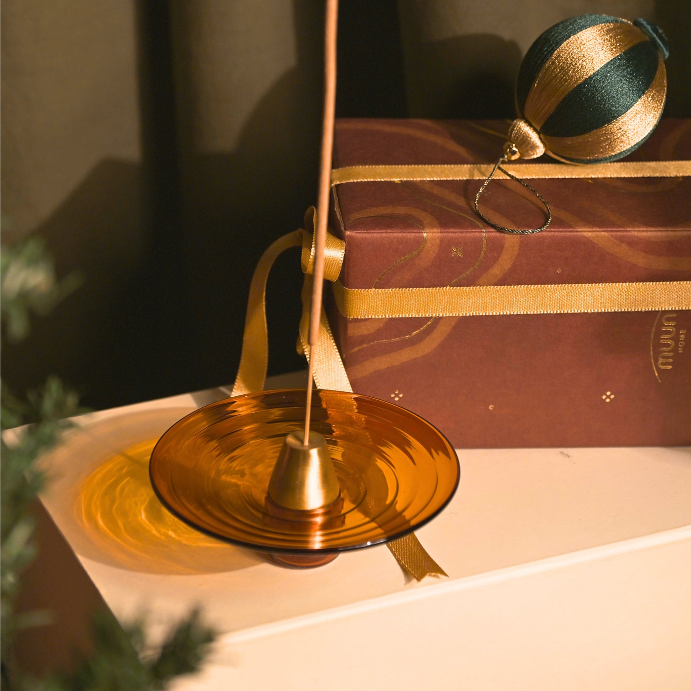 Muun Incense Holder - Amber