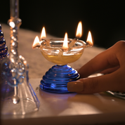 Short Diya Gift Set - Short Diya and Ringing bell