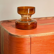 Haze Brown Glass Vase