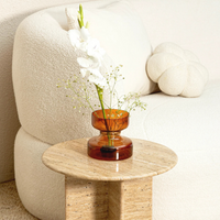 Haze Brown Glass Vase