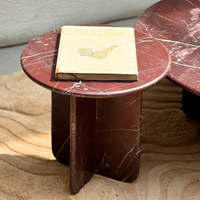 Norge Marble Table - Rosso