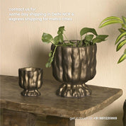 Bronze Gold Raya Organic Planter