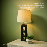 Aries Textured Wooden Lamp
