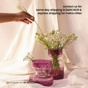 Lilac Glass Vase