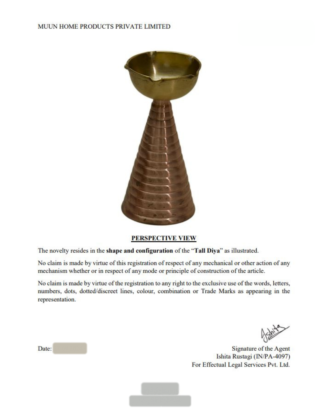 Glass Diya Gift Box - Two Tall Diya + Short Diya