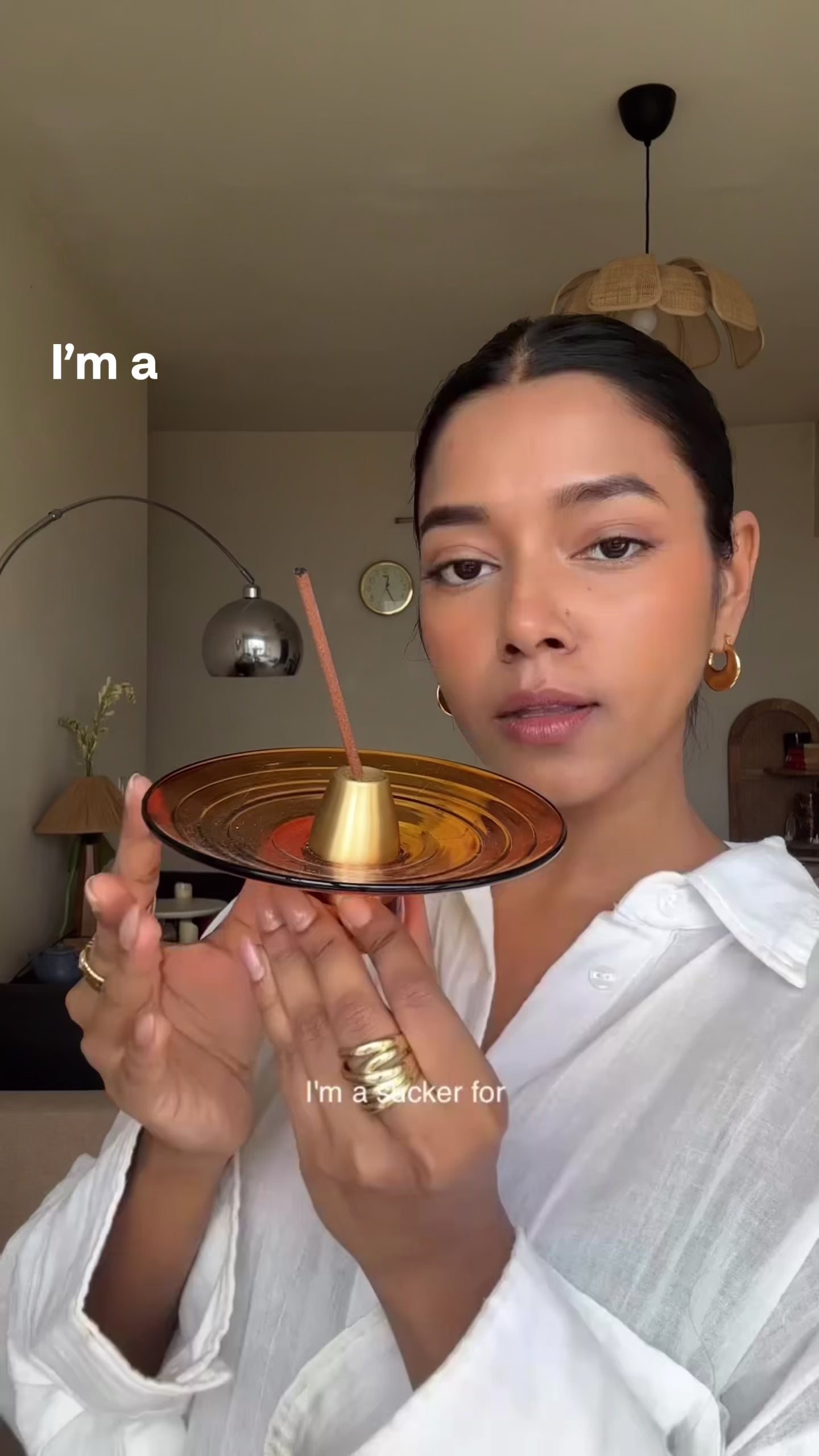 Muun Incense Holder - Amber