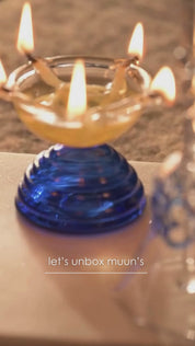 Short Glass Diya