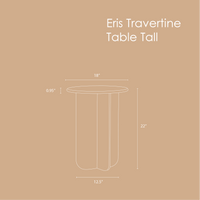 Norge Marble Table - Travertine