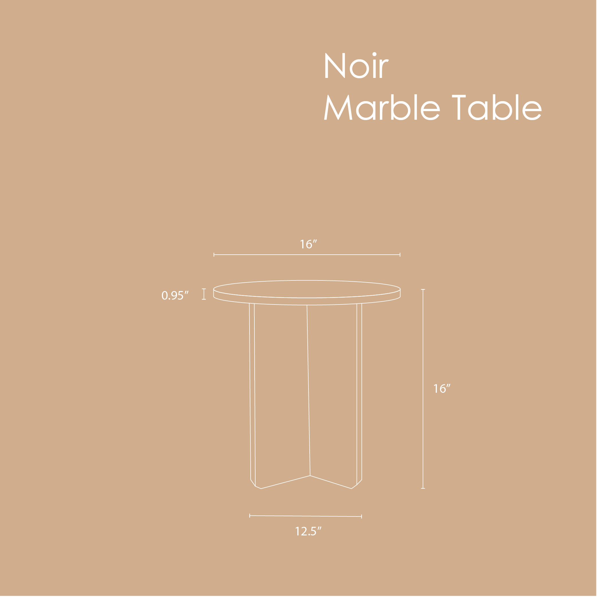 Noir Marble Table