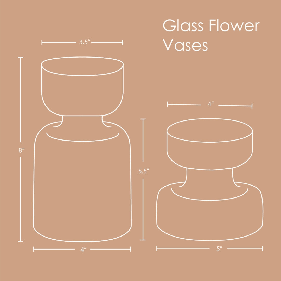 Slate Grey Glass Vase