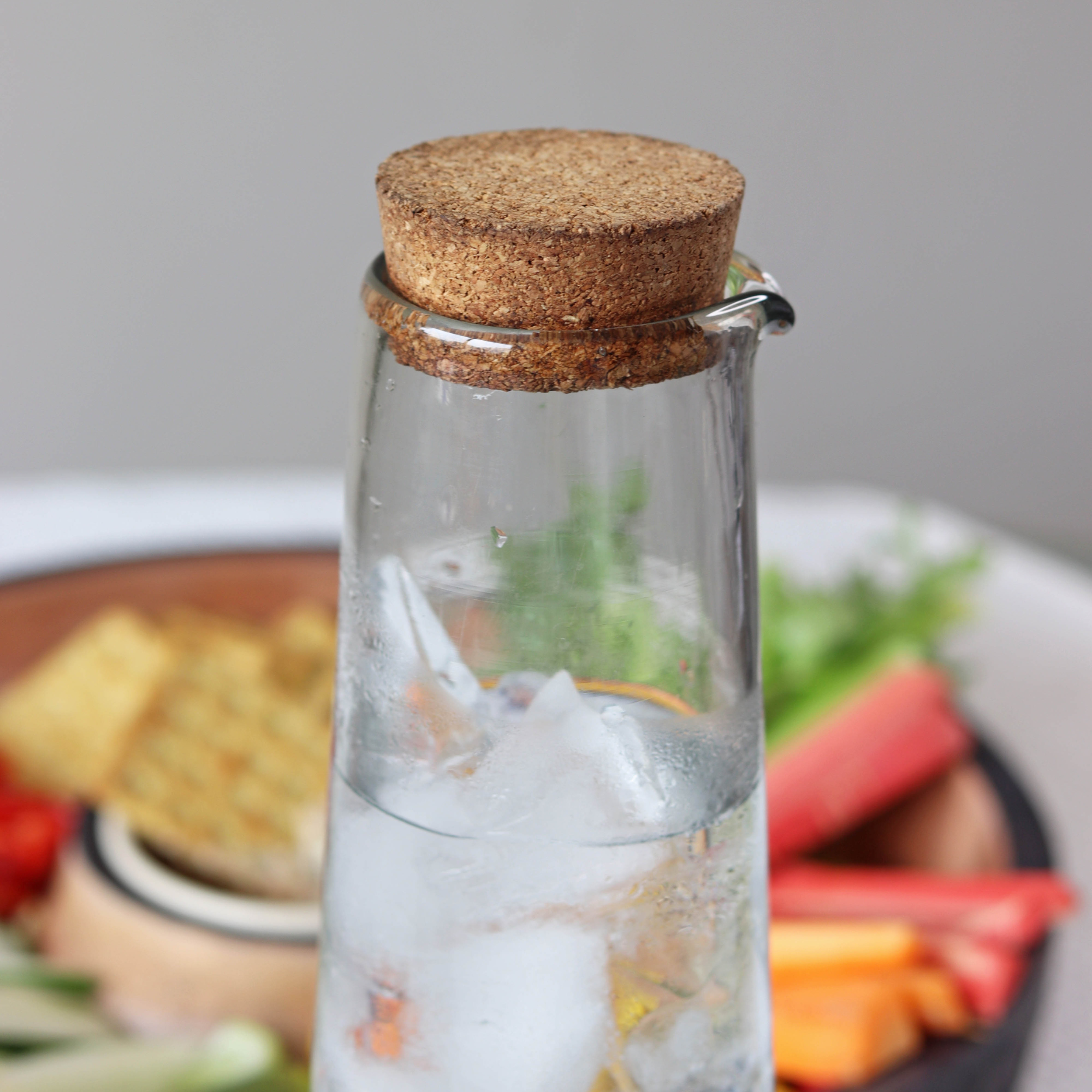 Glass Carafe with Cork Lid