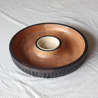 Dual Tone Wooden Chip & Dip