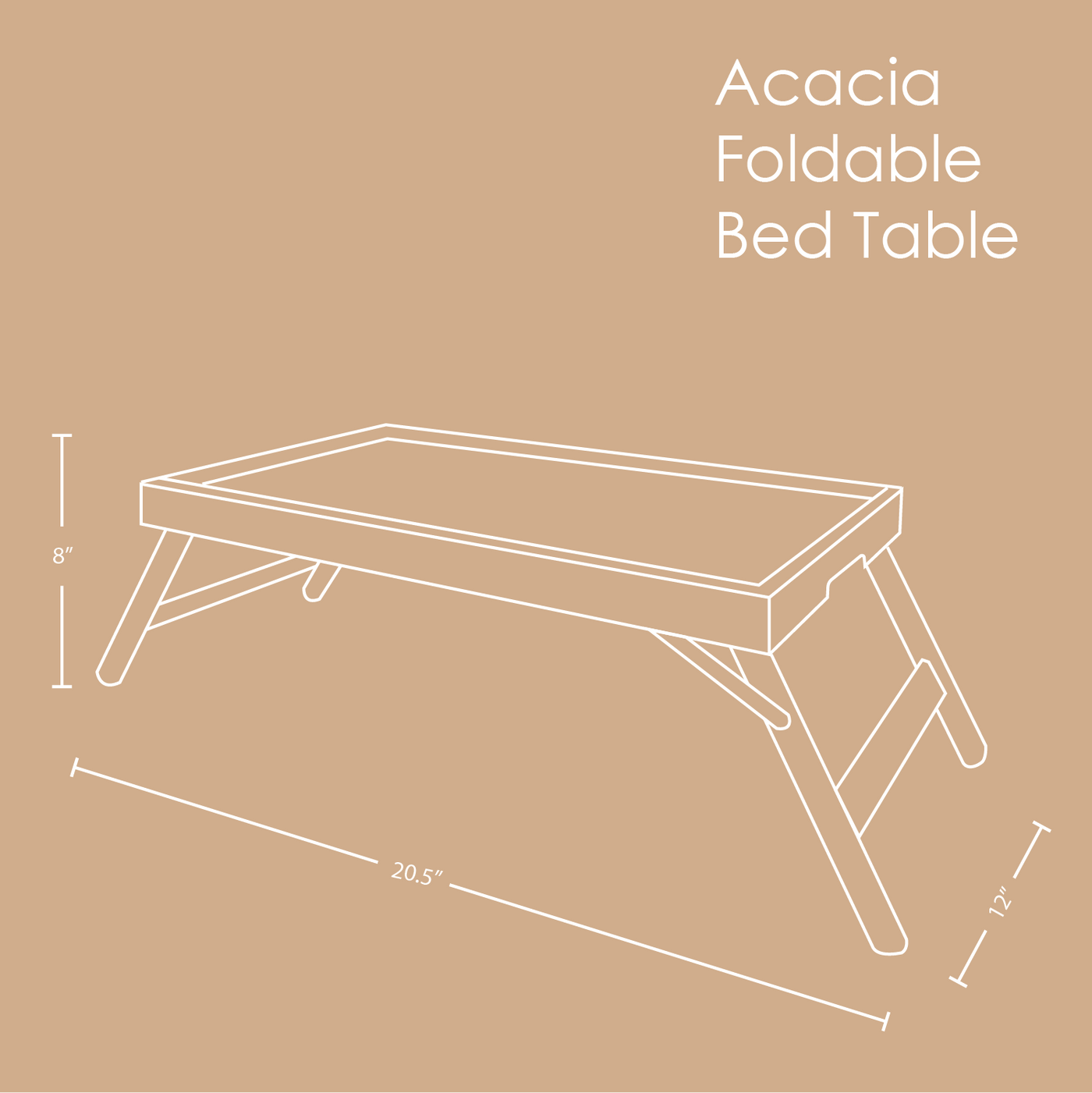 Foldable Bed Table