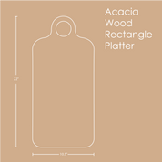 Acacia Wood Rectangle Platter