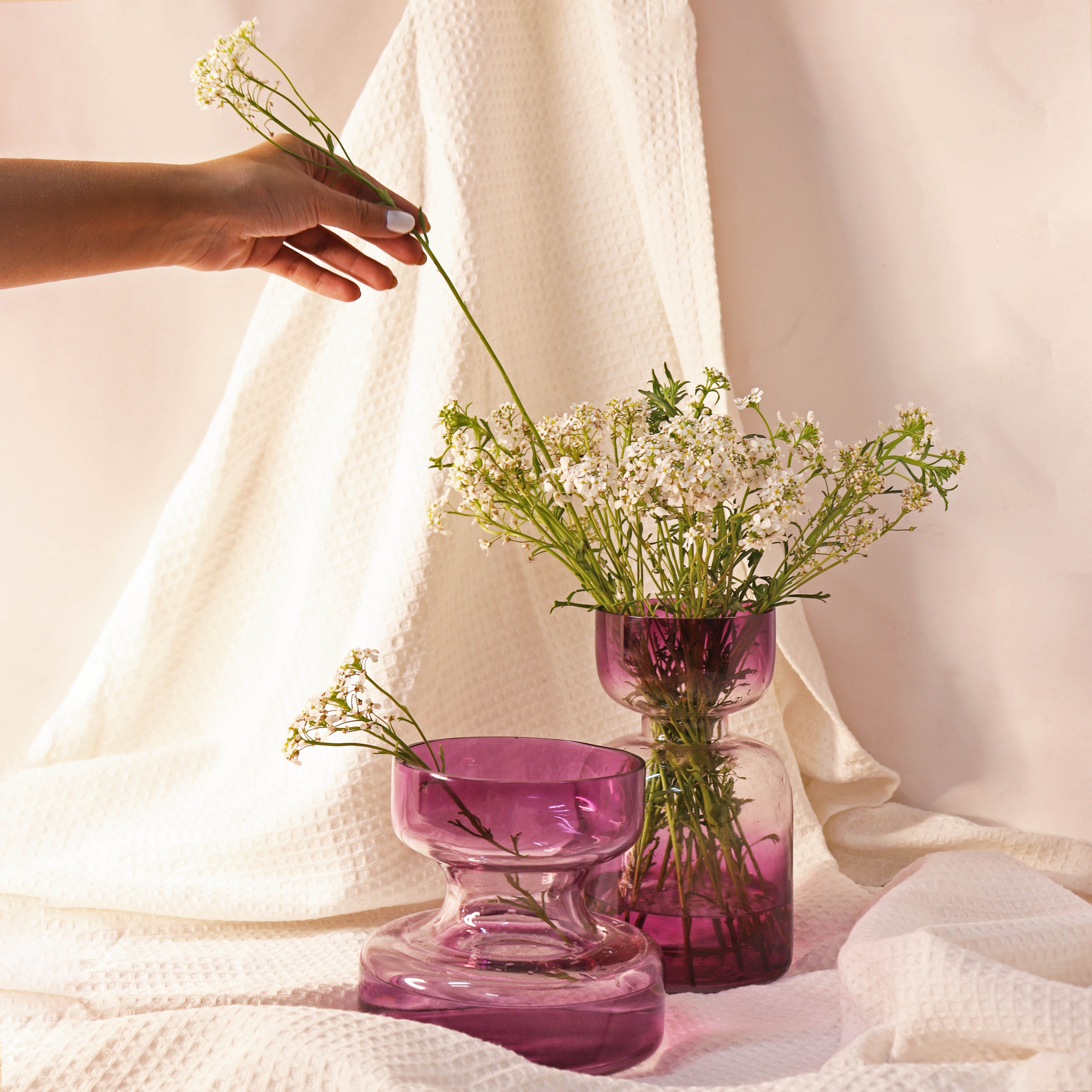 Lilac Glass Vase