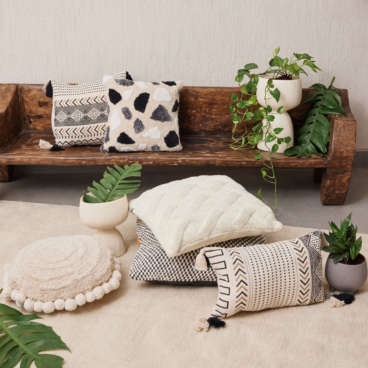 Terrazo Tufted Cushion Cover