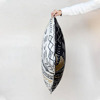 Tribal Motif Floor Cushion Reversible Filled