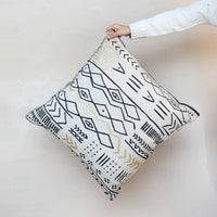 Tribal Motif Floor Cushion Reversible Filled