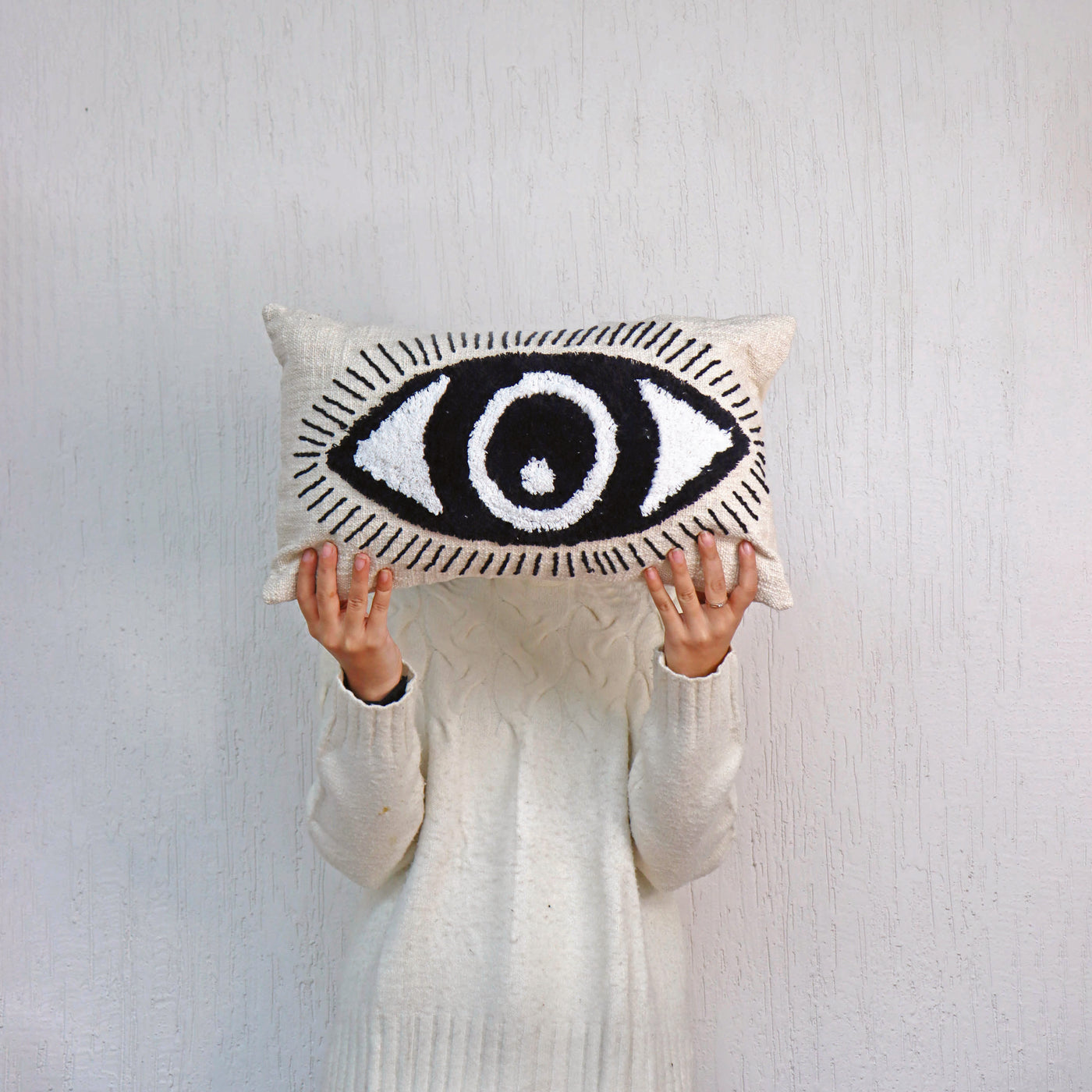 Evil Eye Lumbar Cushion Cover