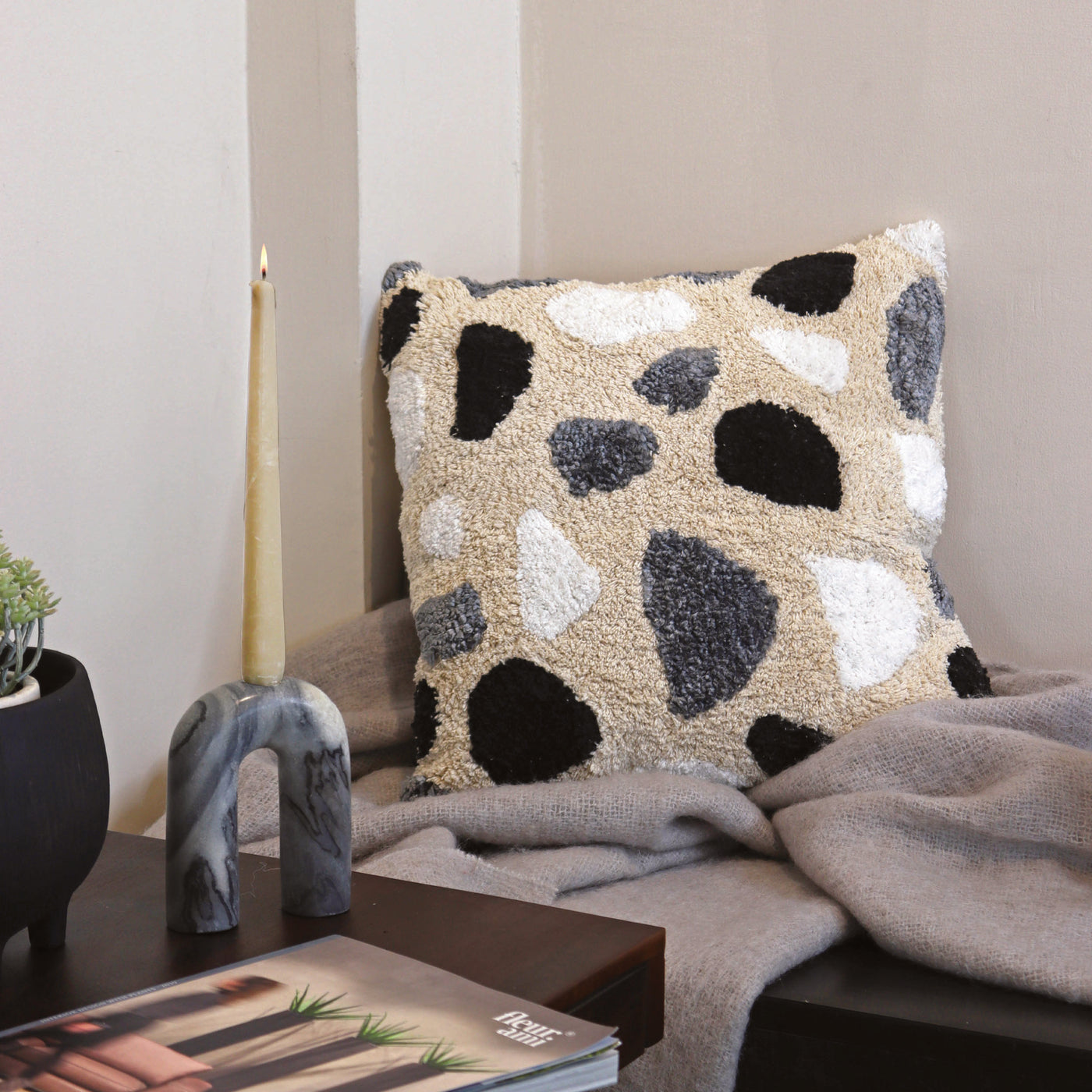 Terrazo Tufted Cushion Cover