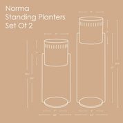 Norma Standing Planters Set Of 2